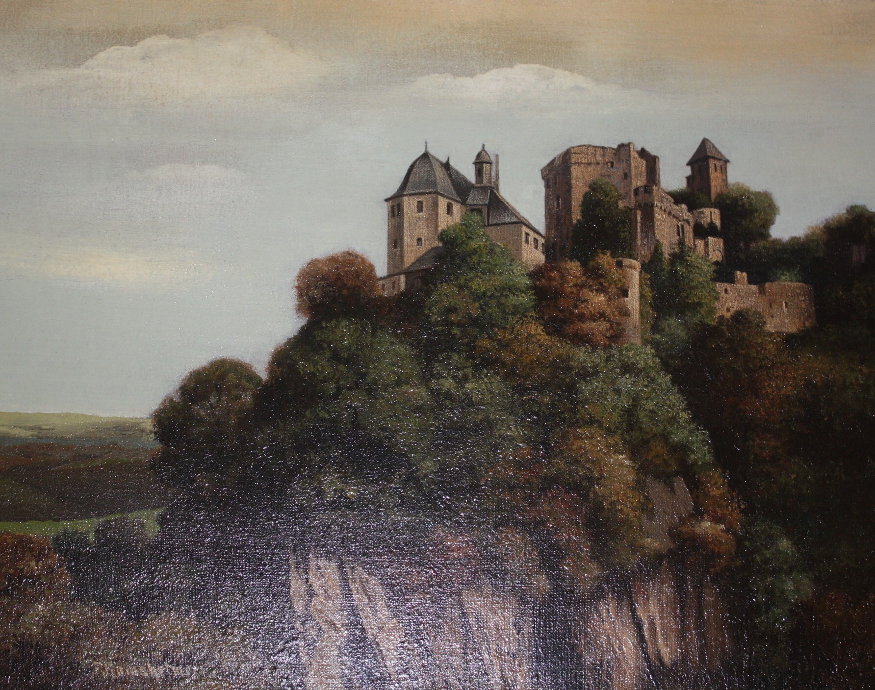 Zeichnung von Burg Hohlenfels